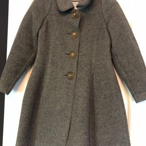 Girl Button-embellished grey coat MimiSol, Sz